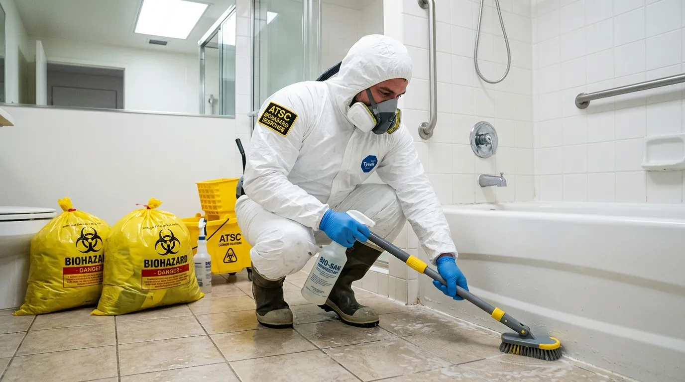 Decontamination equipment deployed for Blood Cleanup in Olmsted Falls